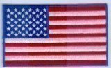 3 X USA Flag Iron On Patch