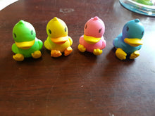 Load image into Gallery viewer, SET OF 4 NOVELTY SWIMMING 3D CUTE  DUCKS ERASERS UK SELLER FREE UK P&amp;P
