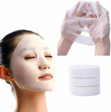 Load image into Gallery viewer, 10x COMPRESSED NATURAL FIBRE SKIN CARE PAPER COTTON DIY FACIAL SHEET MASKS
