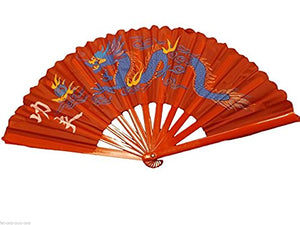fat-catz-copy-catzÃÂ® Large Ying-Yang Dragon Plastic & Cotton Chinese Japanese Oriental Burlesque Dancing Fancy Dress Geisha Decorative Hand Fan 24" Span