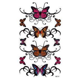 King Horse tattoo sticker waterproof sexy painted butterfly