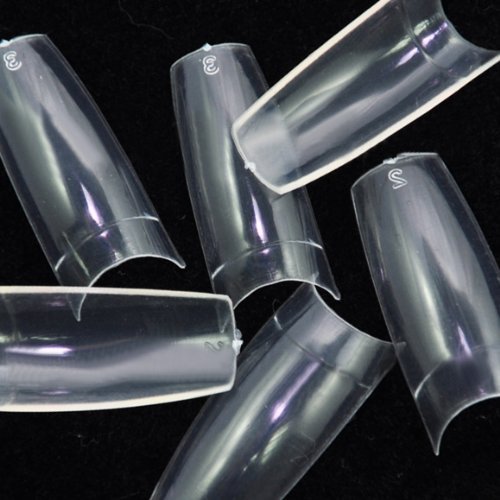 500 pcs New Professional French false nails for acrylic nail art tips design decoration Clear