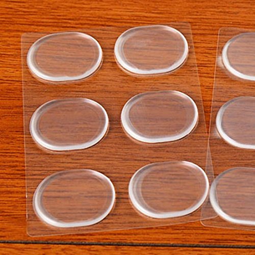 Ungfu Mall 6pcs Silicon Gel Transparent Invisible Heel Pad Shoe Anti-slip Cushion Heel Protector Plantar Fasciitis Protect Mat Foot Pain Relief Pads Non-slip heel pads
